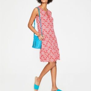 Boden Arabella Sleeveless Jersey Knit Shift Dress in Coral - NWOT - Size 8
